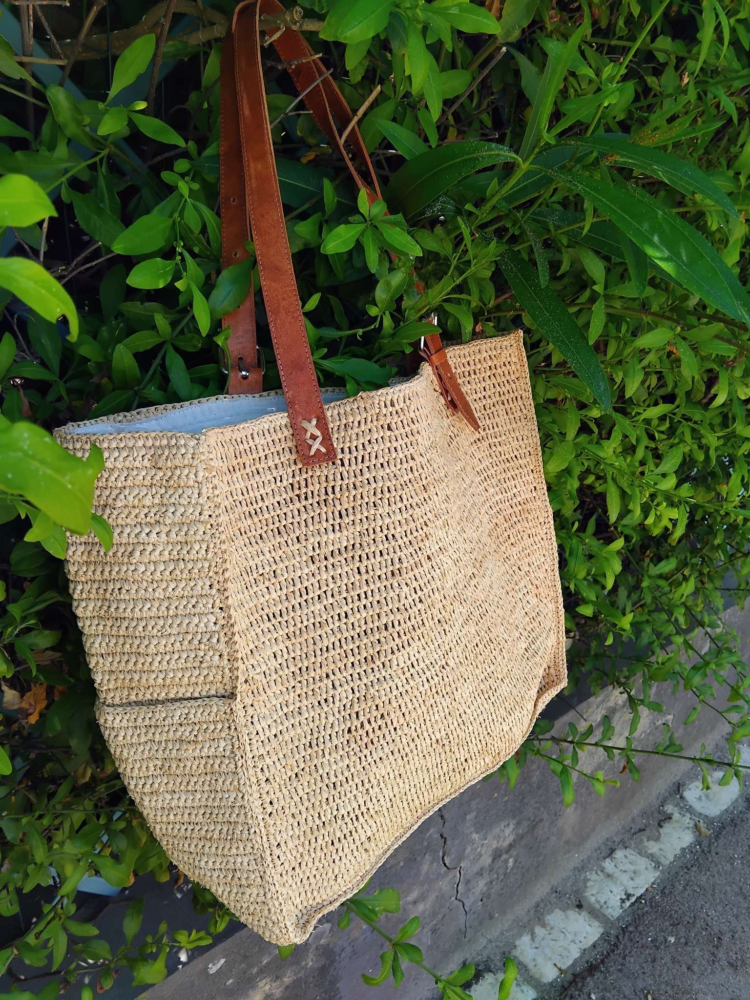 Sac en raphia naturel