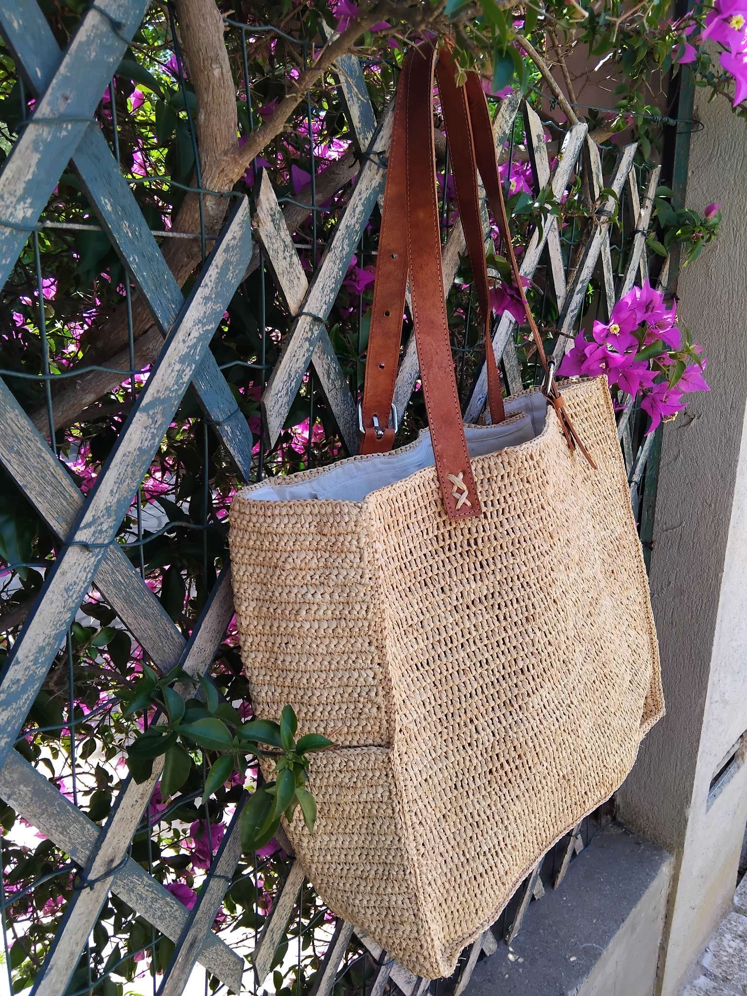 Sac en raphia naturel