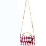 Sac bandoulière en raphia
