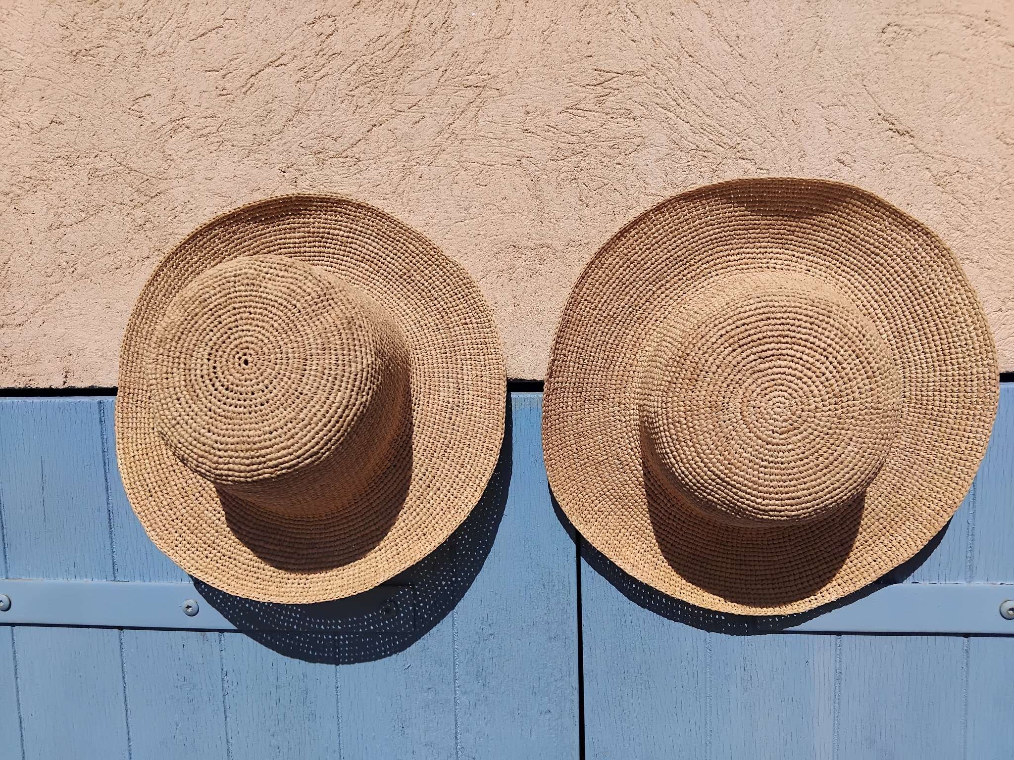 Chapeau en raphia naturel