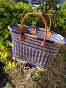 Panier en paille de Madagascar