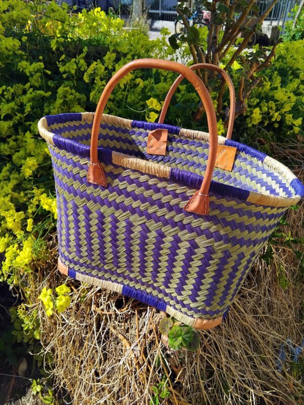 Panier en paille de Madagascar