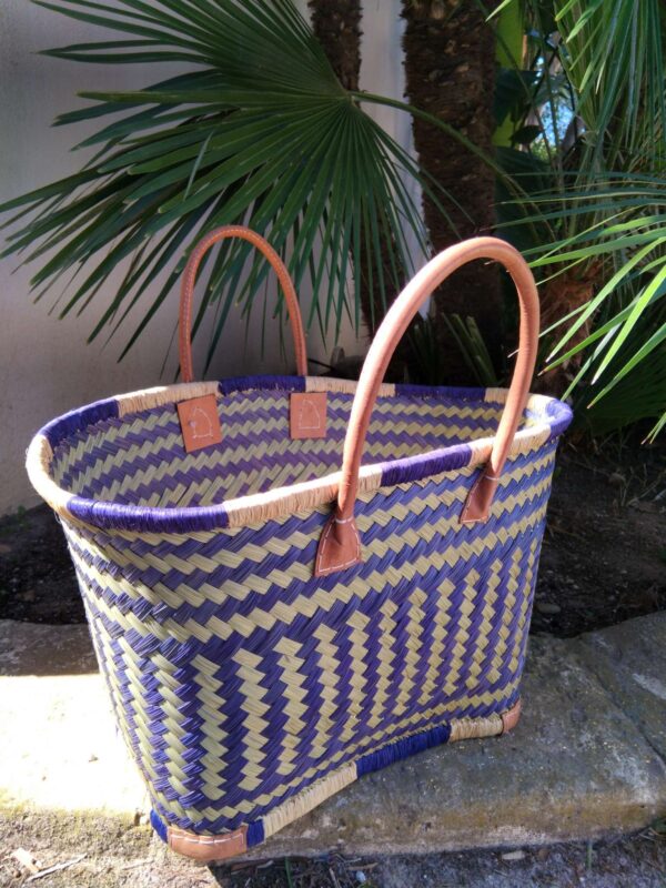 Panier en paille de Madagascar